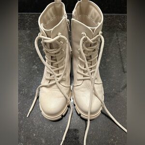 MIA Women's Cream Lace-Up
Combat Boots